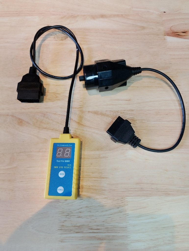BMW B800 SRS Reset Tool + verloopkabel – airbagdiagnose BMW, Ophalen of Verzenden, Gebruikt
