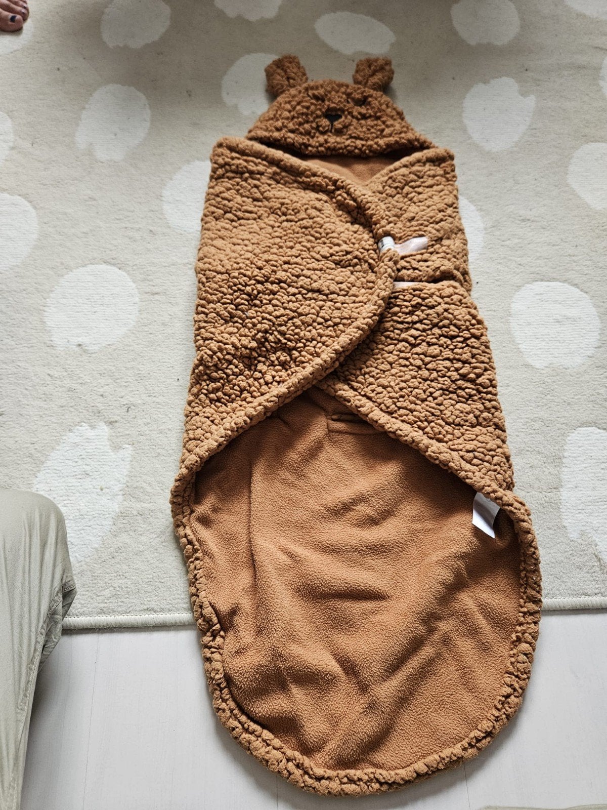 Jollein Wikkeldeken Teddy Bear voor Maxi-Cosi/Kinderwagen, Ophalen, Gebruikt, Jollein, Gevoerd