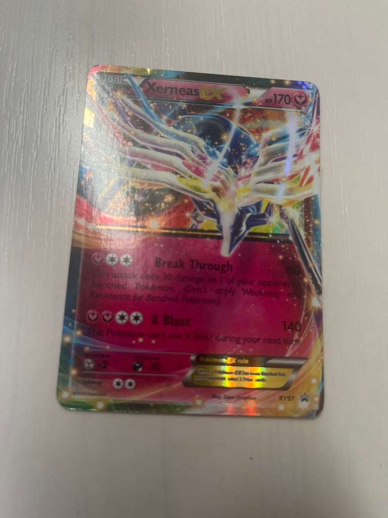 Pokemon Xerneas EX XY07 - Normaal Formaat Kaart, Ophalen of Verzenden, Zo goed als nieuw, Losse kaart, Foil
