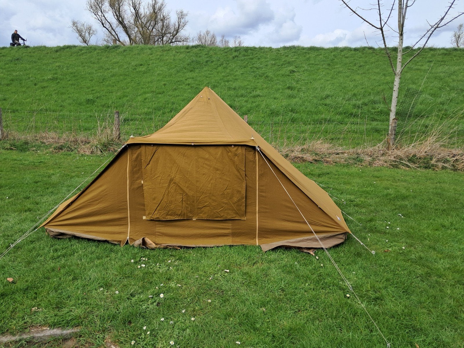 Erdman Schmidt 2 persoons katoenen tent "De Hagedis:, Ophalen, Gebruikt, Tot en met 2