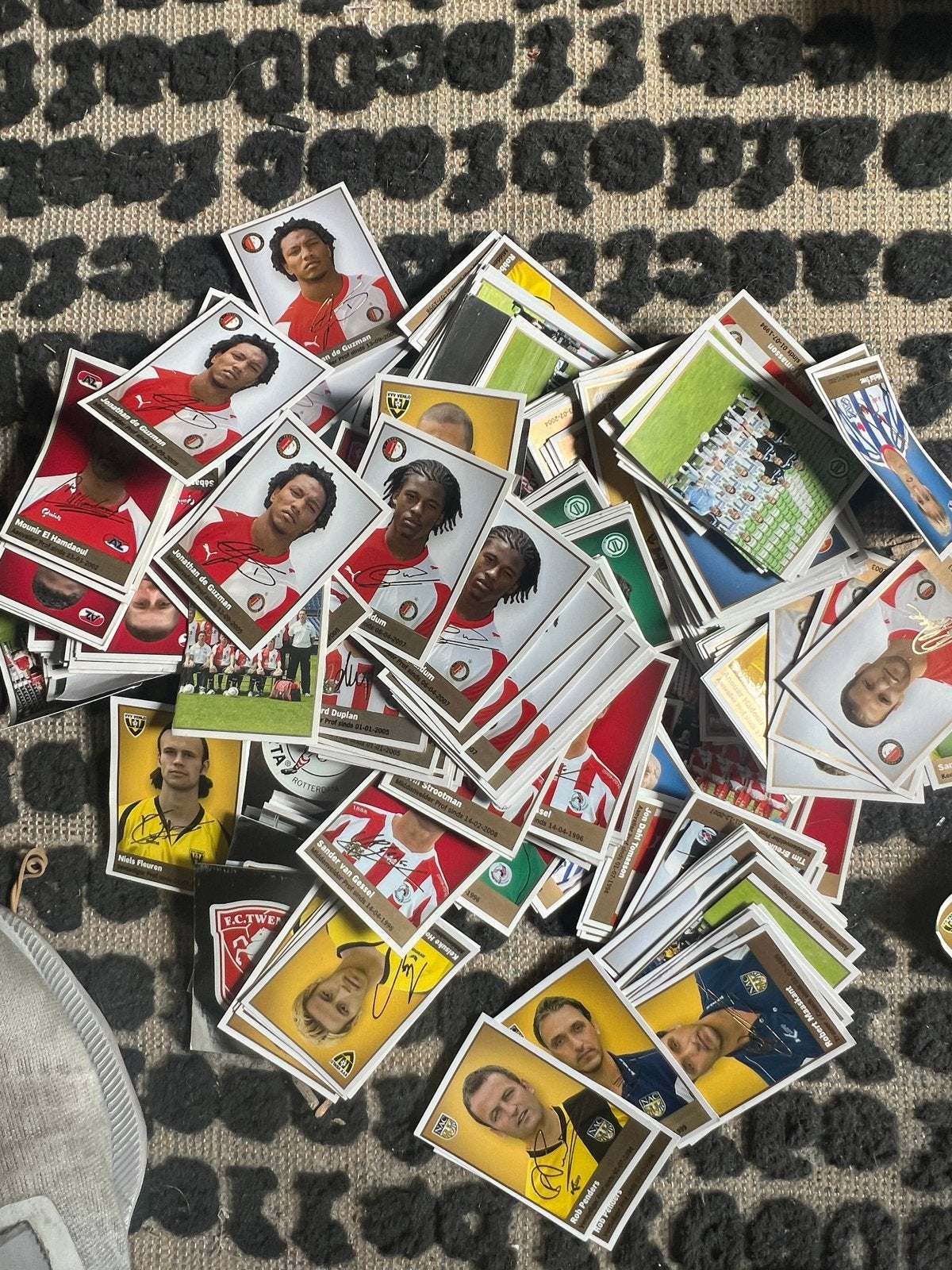 Grote verzameling Albert Heijn voetbalplaatjes, Ophalen of Verzenden, Gebruikt, Feyenoord, Poster, Plaatje of Sticker