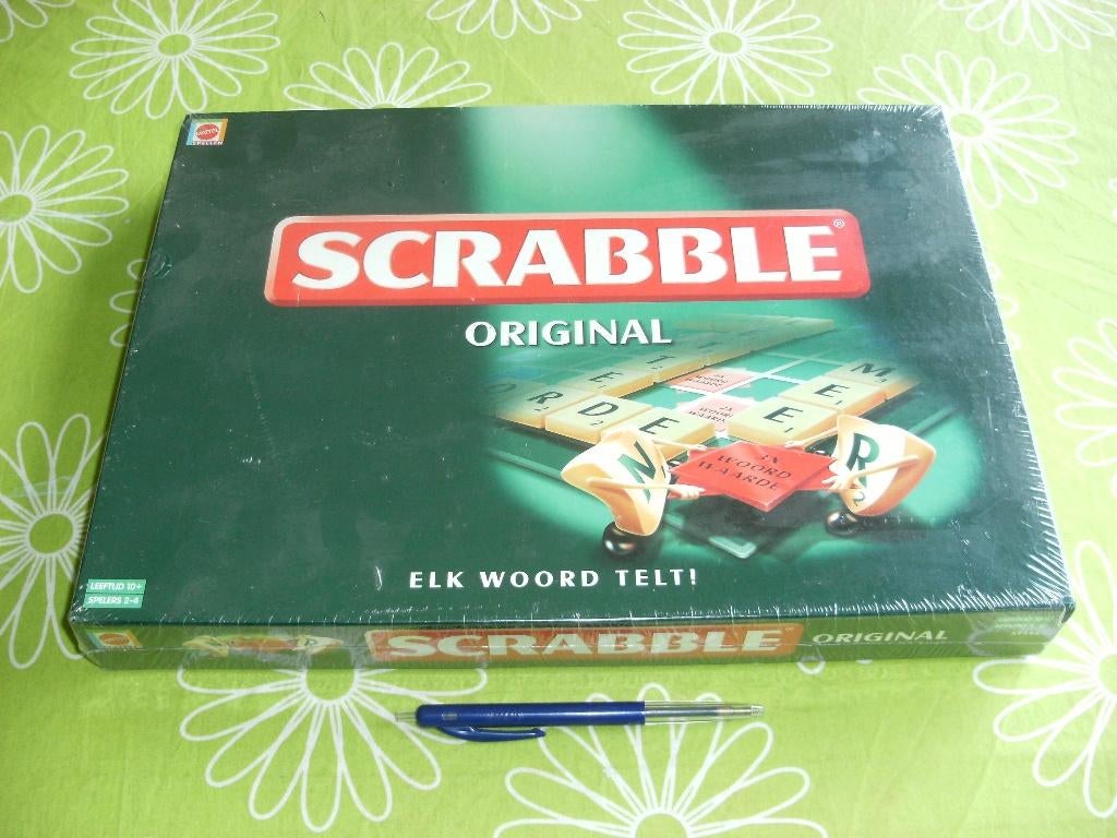 Nieuw in seal: Scrabble Original - elk woord telt - Mattel, Een of twee spelers, Ophalen of Verzenden, Nieuw