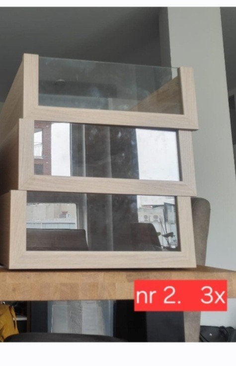ZGAN PAX IKEA KOMPLEMENT 3 lades +1 glasplaat, Ophalen, Met plank(en), Glas, Zo goed als nieuw