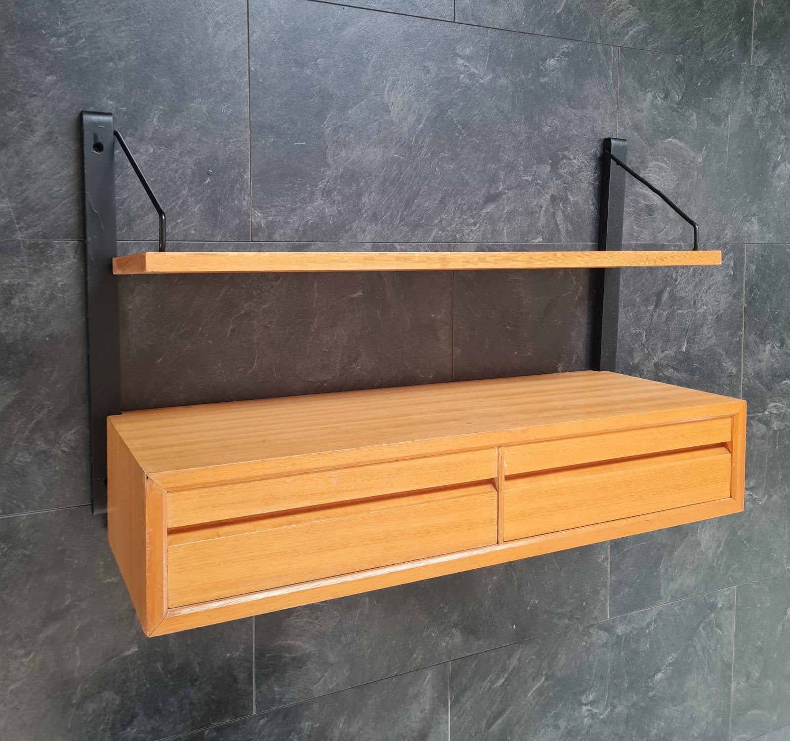 retro vintage Poul Cadovius Royal System wandsysteem, Ophalen, Gebruikt