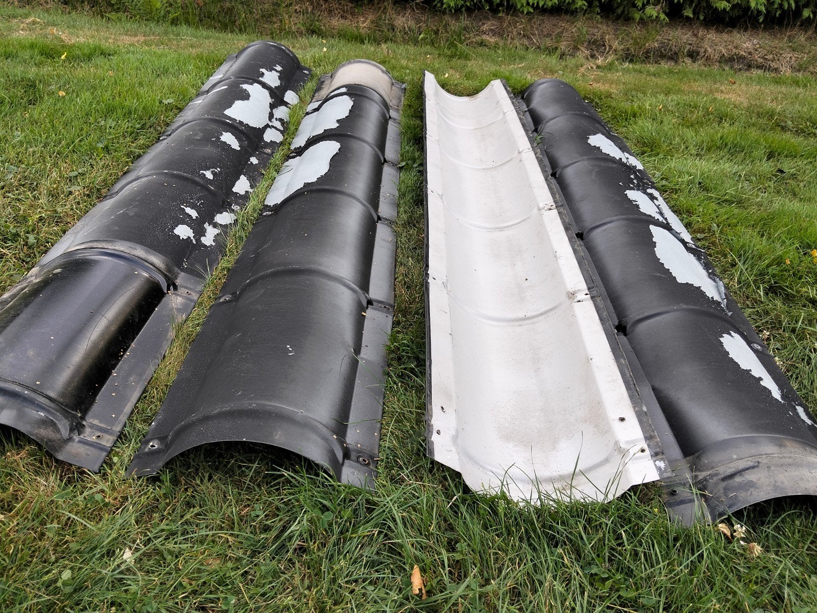 nok platen  blik., Ophalen, Gebruikt, Minder dan 5 m², Dakpannen