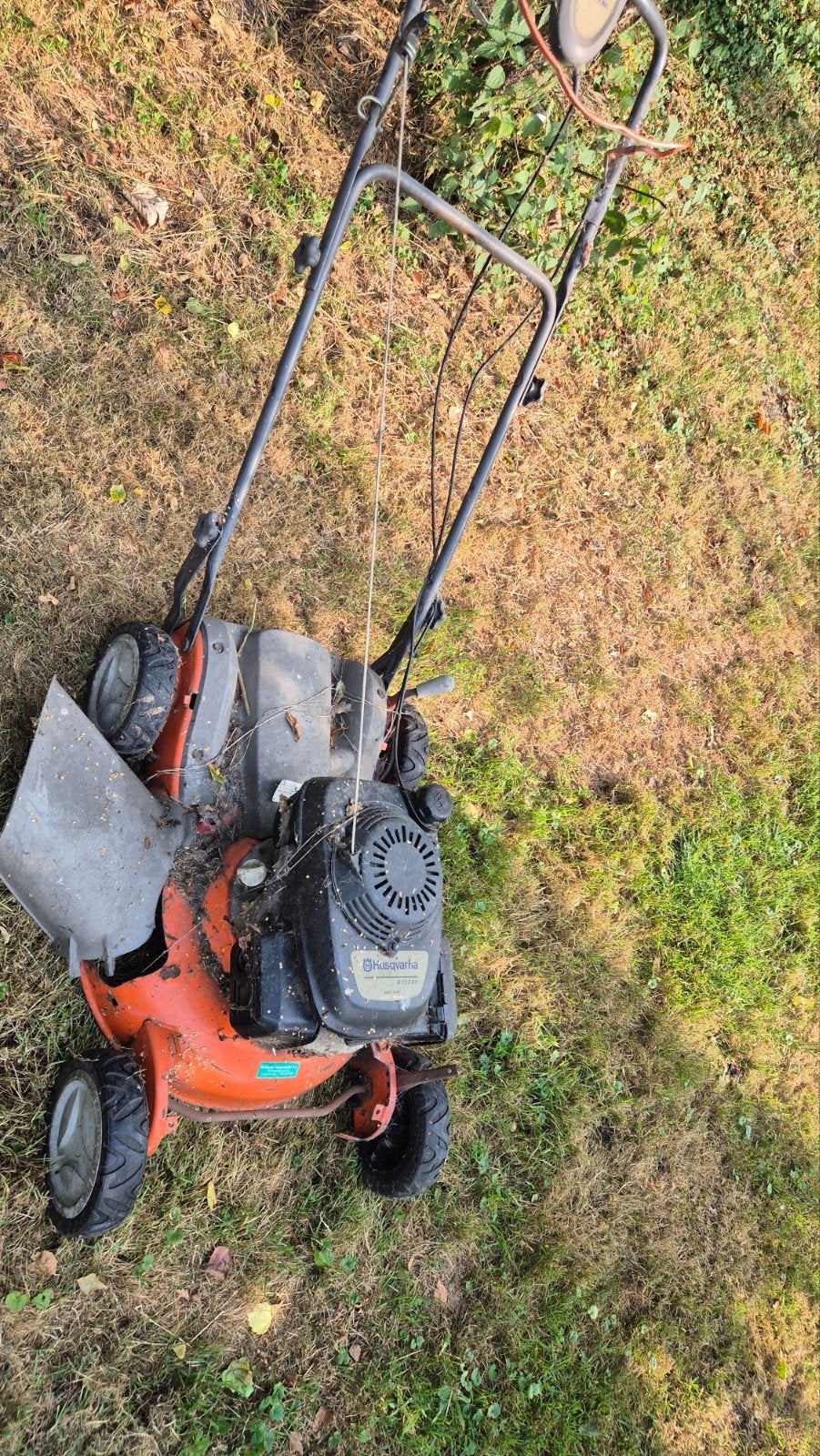 Husqvarna grasmaaier, Ophalen, Gebruikt