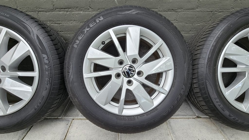 VW lichtmetalen velgen 16" Wien, Gebruikt, Velg(en), 16 inch, 205 mm