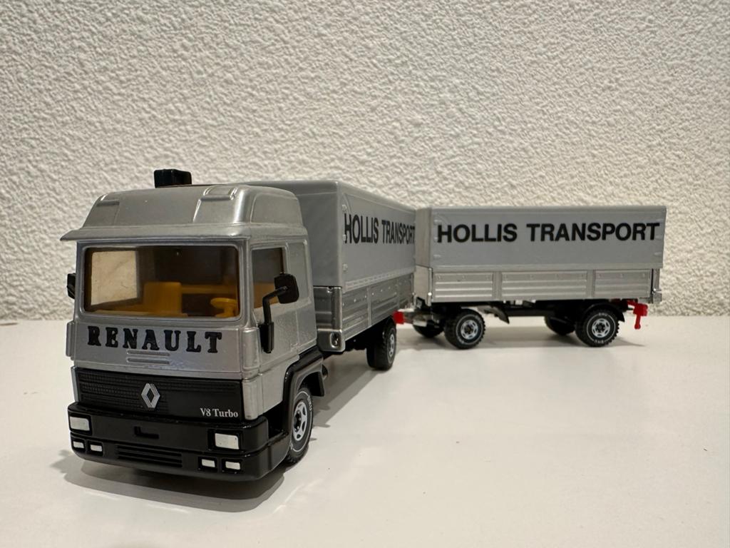 Siku 3115 Renault Turbo Hollis Transport - Nieuwstaat 1986, Hobby en Vrije tijd, Modelauto's | 1:50, Ophalen of Verzenden, Zo goed als nieuw