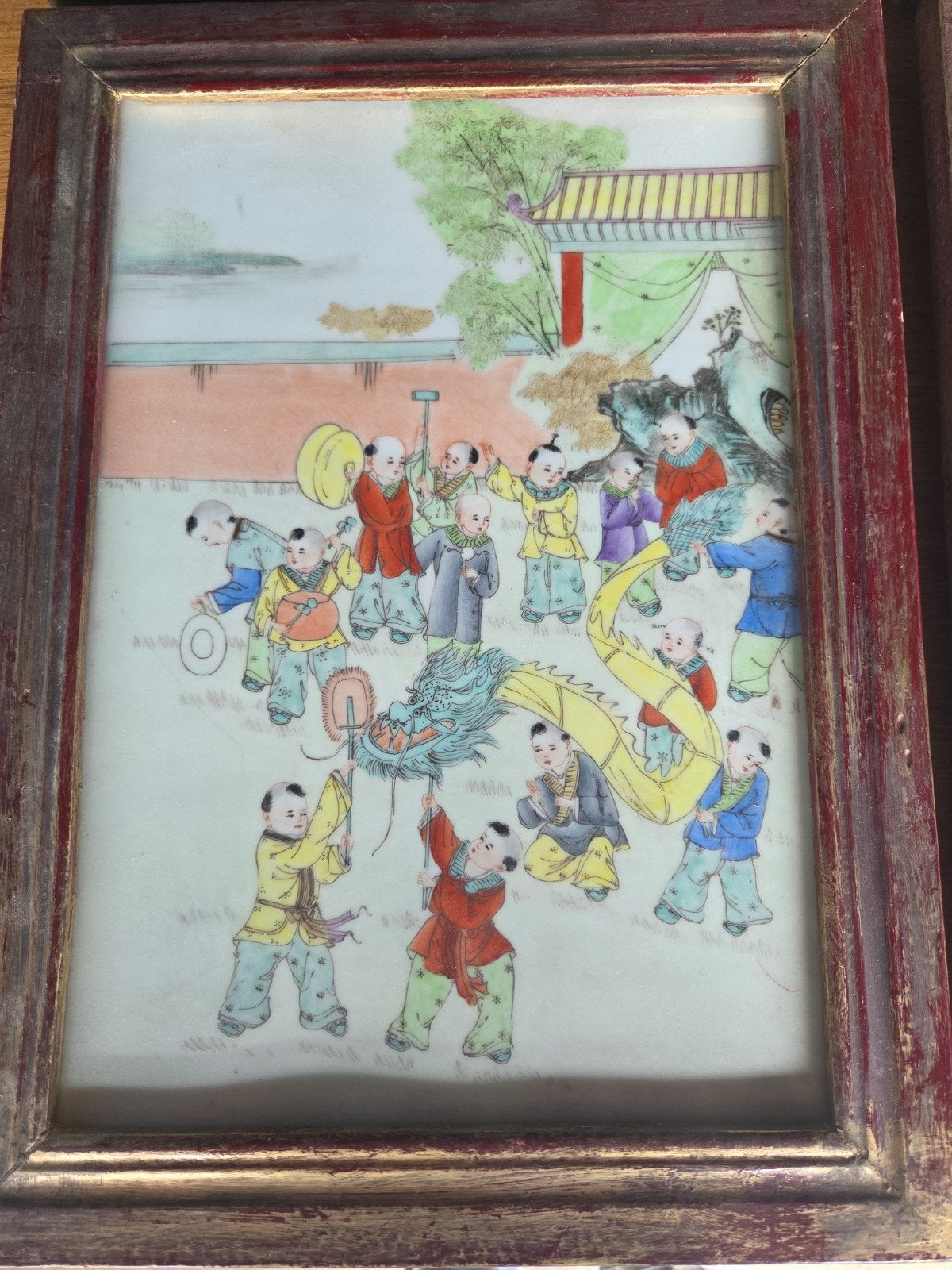 Antiek Chinese porseleinen beschilderde platen, Ophalen of Verzenden