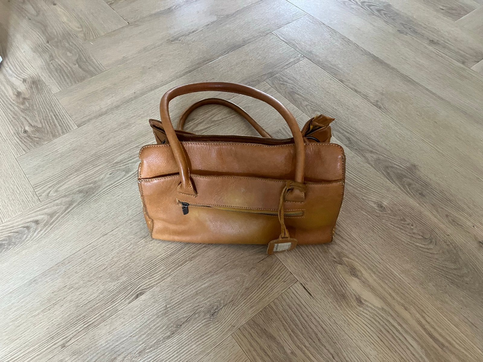 Cowboysbag leren shopper - Fijn formaat, past overal bij, Ophalen of Verzenden, Gebruikt, Bruin, Shopper
