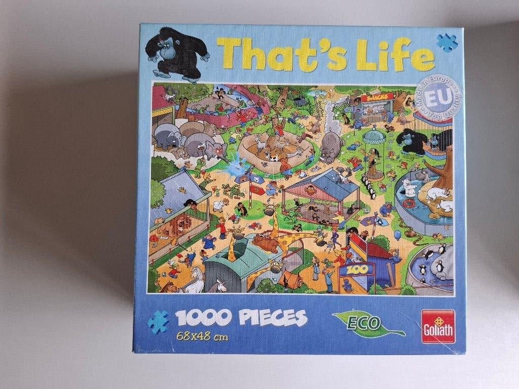 Legpuzzel thats life zoo, Ophalen of Verzenden, 500 t/m 1500 stukjes, Gebruikt, Legpuzzel