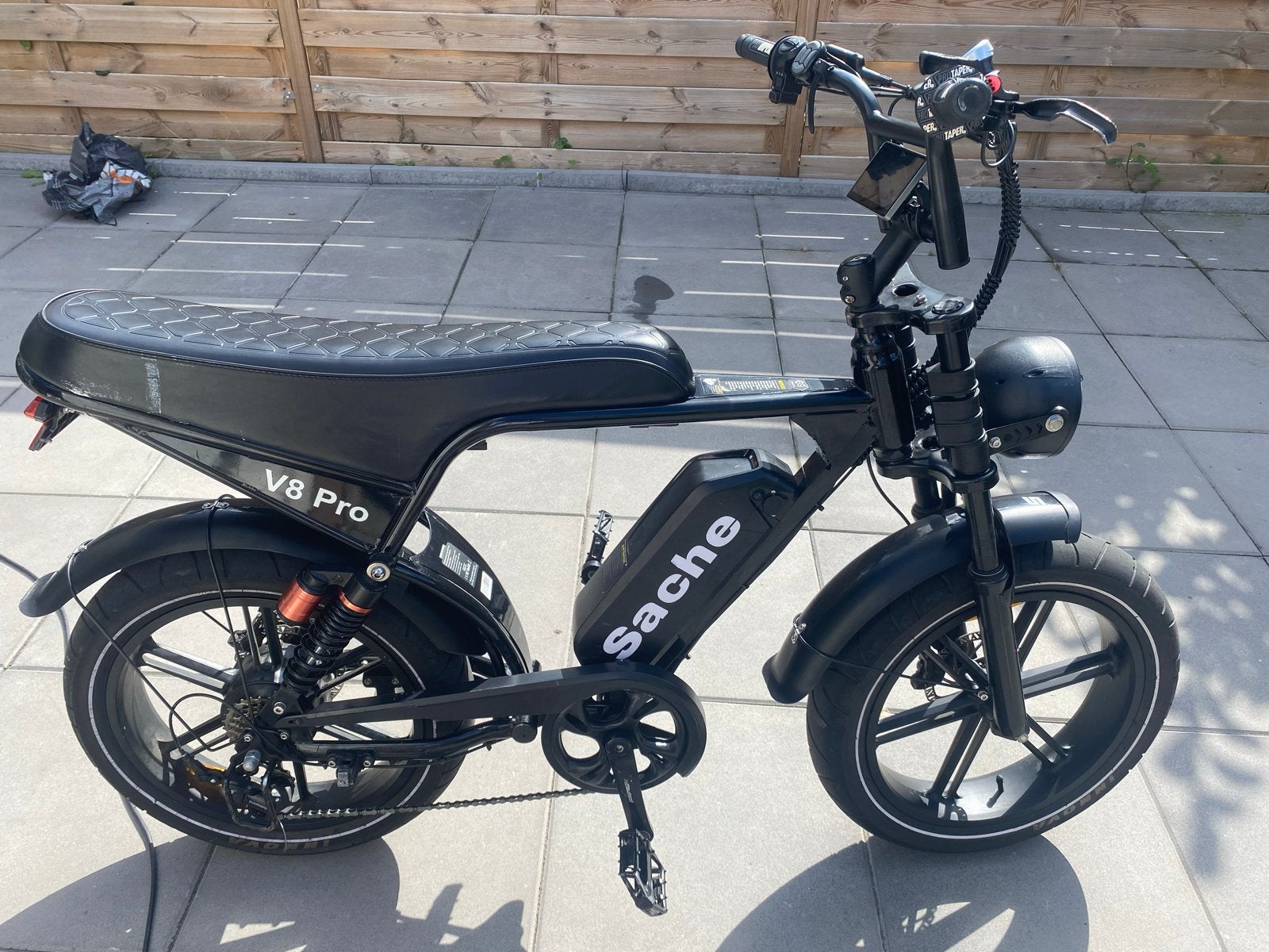 V8 Pro 2025 E-bike met dubbele vering en NFC scherm, Ophalen of Verzenden, Zo goed als nieuw, Overige merken