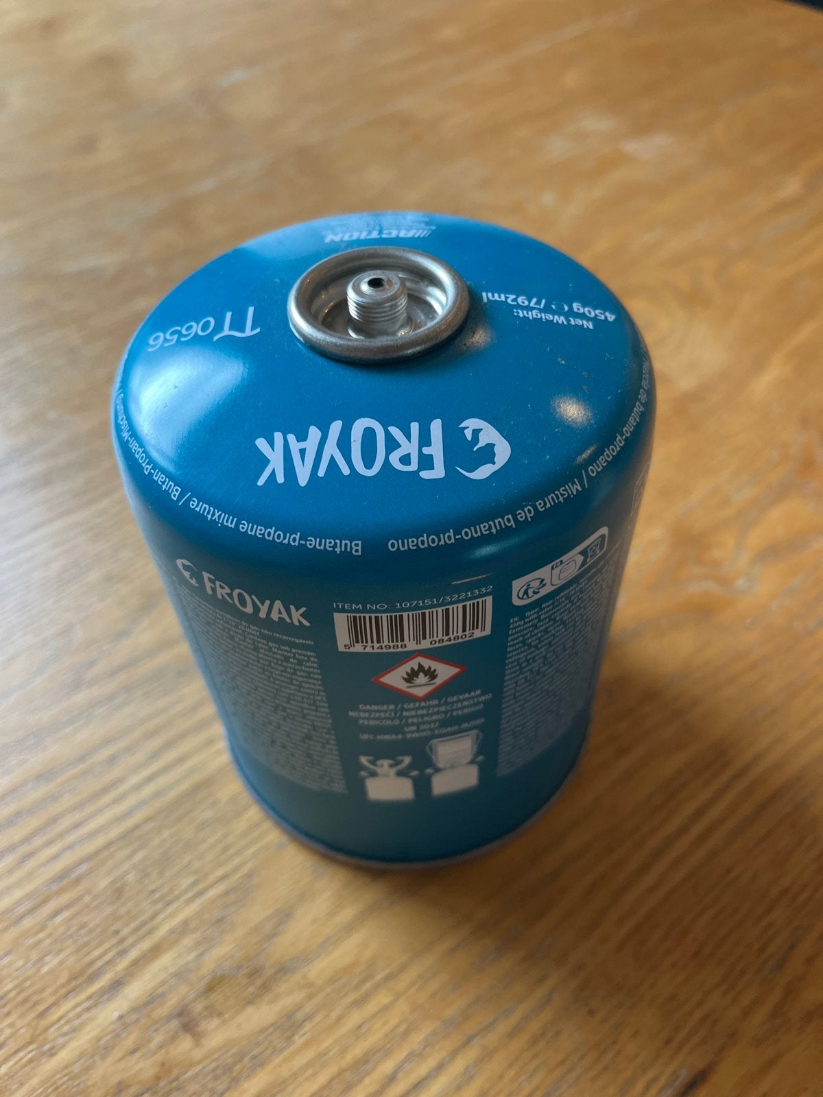 Froyak gas tankje 450g, Ophalen, Nieuw