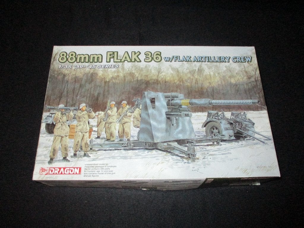 D-243,DRAGON 1-35,NO,6260,88mm FLAK 36 w/FlaK Artillery Crew, Overige merken, 1:32 tot 1:50, Overige typen, Nieuw