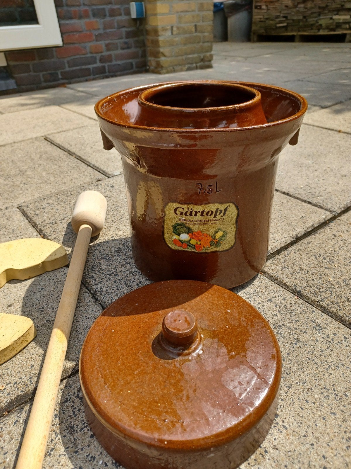 Gärtopf 7.5L - Fermentatiepot voor Zuurkool en meer, Ophalen of Verzenden