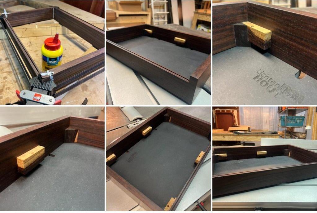 Houten plint Thorens TD125 (plinth, fijnhout, handgemaakt), Nieuw, Ophalen of Verzenden, Platenspeler-onderdeel, Ambachtstraat, Weesp
