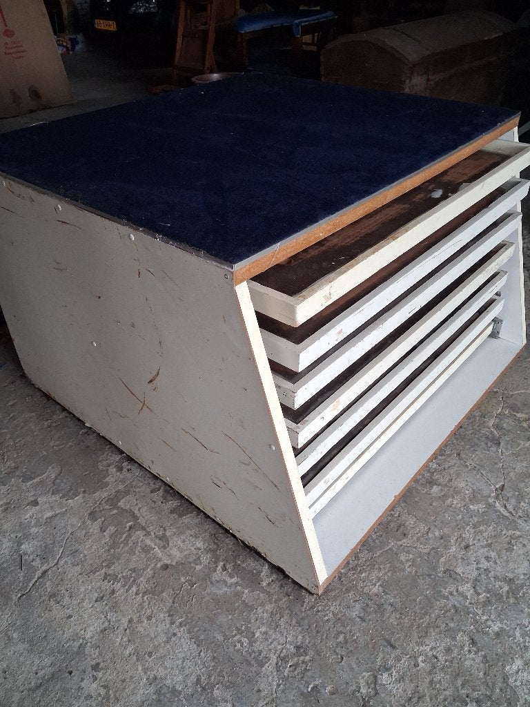 ladekast voor tekeningen, Huis en Inrichting, Ophalen, Overige materialen, Gebruikt, 100 tot 150 cm