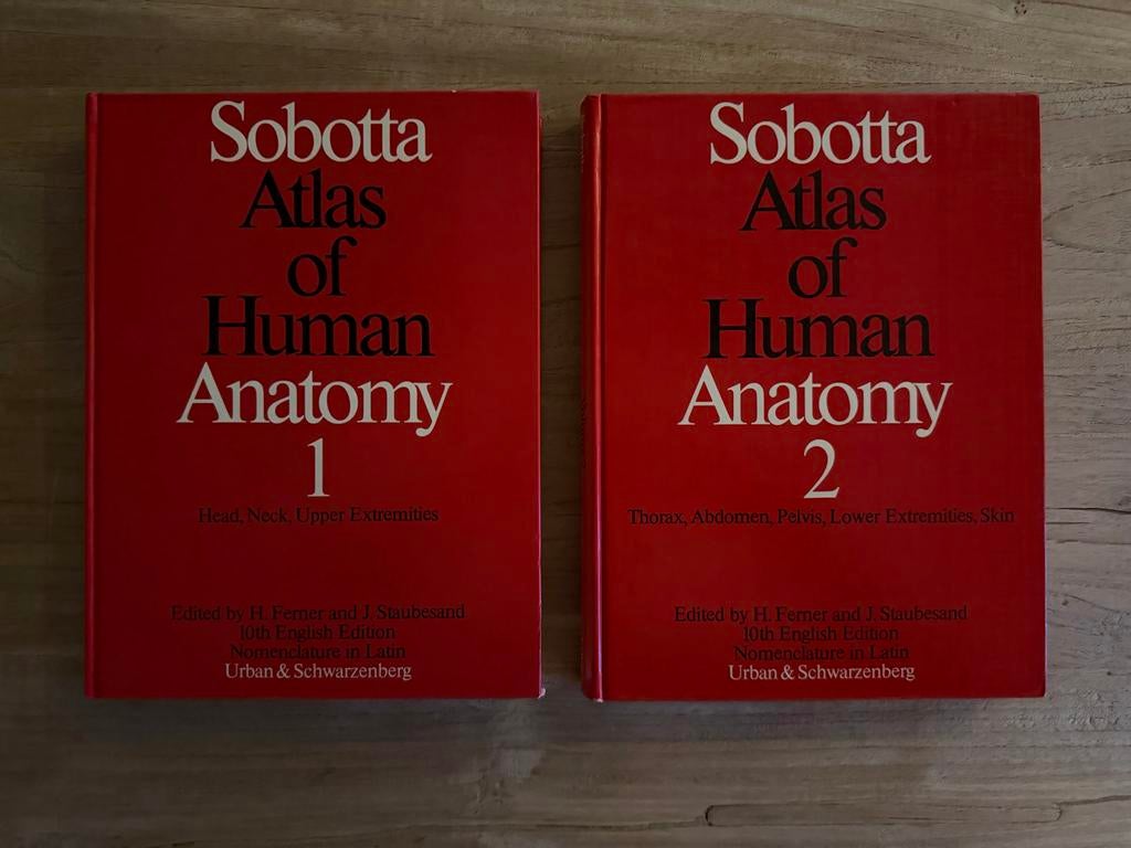 Sobotta Atlas of Human Anatomy - 1 & 2 (1984), Ophalen of Verzenden, Gelezen, Natuurwetenschap