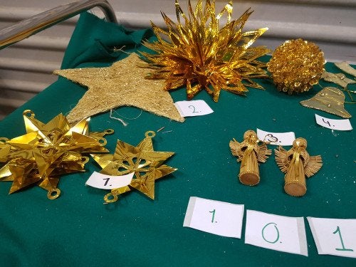 101 ]kerst decoratie goud kleurig, Diversen, Ophalen of Verzenden, 'T Olde Gre-j, Info@toldegrej.nl, Endepoelstraat 20f Didam