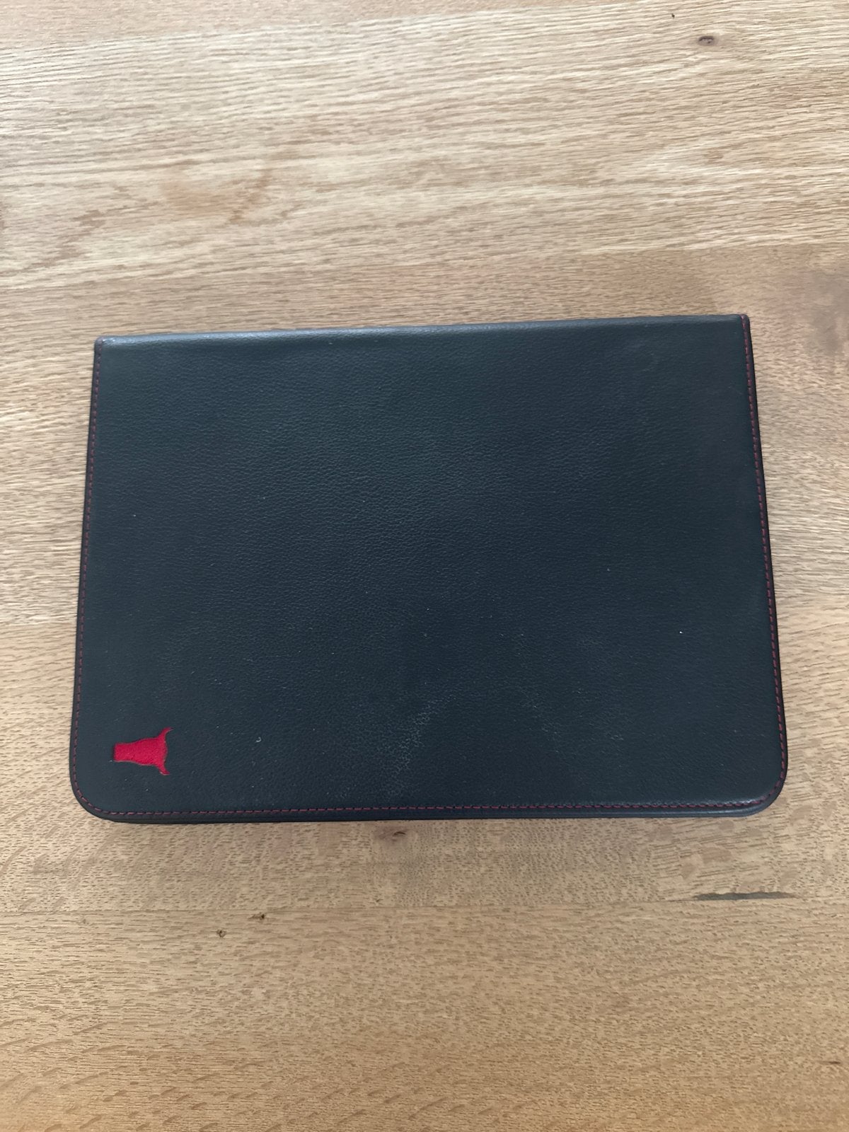 Torro Zwart Lederen iPad Hoes voor iPad 10e Gen, Ophalen of Verzenden, Gebruikt, Zwart, Apple iPad
