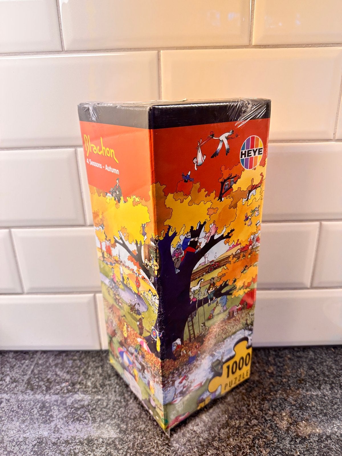 Heye Driehoekspuzzel Blachon - 4 Seasons Autumn (1000), Hobby en Vrije tijd, Ophalen of Verzenden, 500 t/m 1500 stukjes, Nieuw
