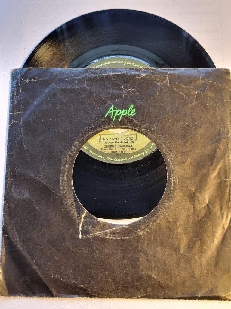 single George Harrison MY SWEET LORD geweldige hit uit 1971, Gebruikt, 7 inch, Ophalen of Verzenden, Pop