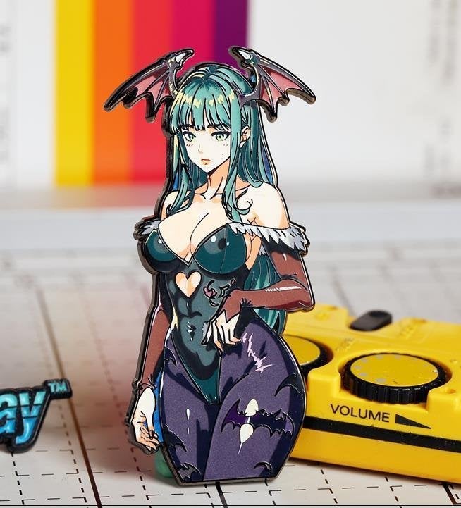 Sexy Morrigan Aensland Waifu Designer Pin Darkstalkers, Verzenden, Kuifje, Nieuw, Beeldje of Figuurtje