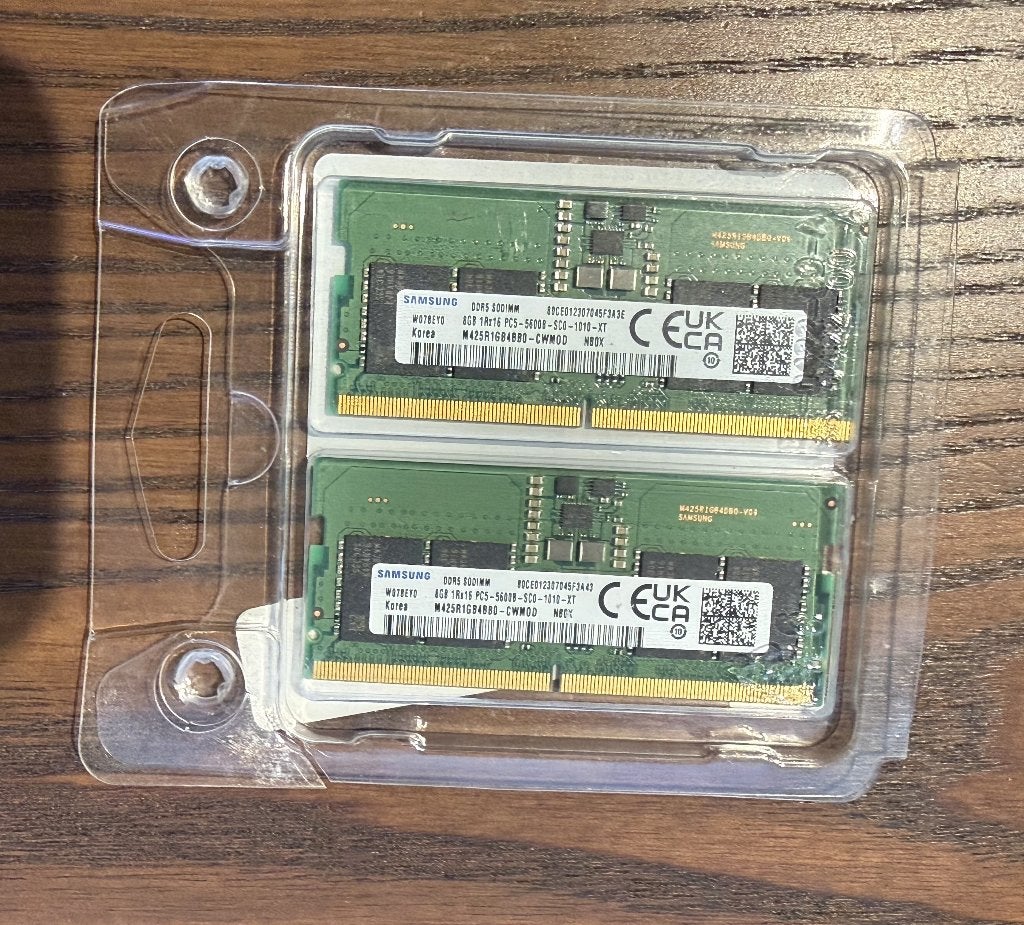 Samsung 16GB DDR5 5600 SODIMM Laptop Memory RAM, Computers en Software, Ophalen, Nieuw, DDR5, Laptop