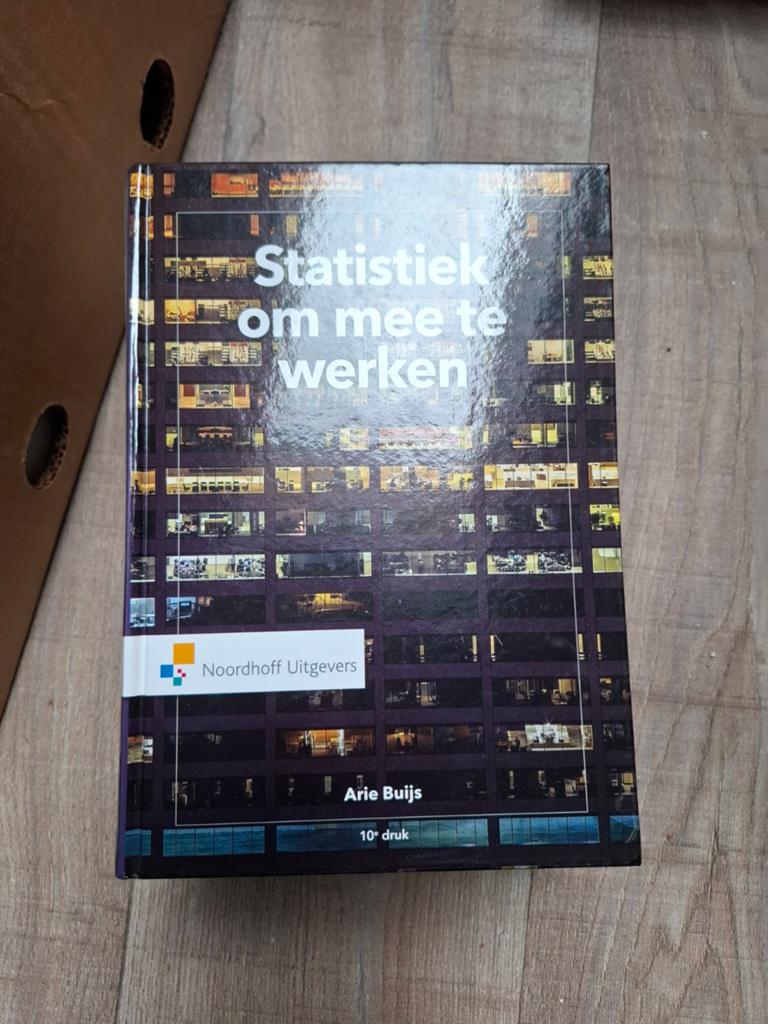 Arie Buys - Statistiek om mee te werken, Gelezen, Natuurwetenschap, Arie Buys, Ophalen of Verzenden
