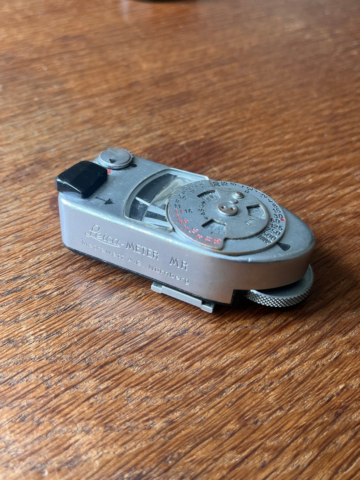 Werkende Leica lichtmeter (expert ombouw voor moderne batter, Leica, Lichtmeter, Ophalen of Verzenden, Gebruikt