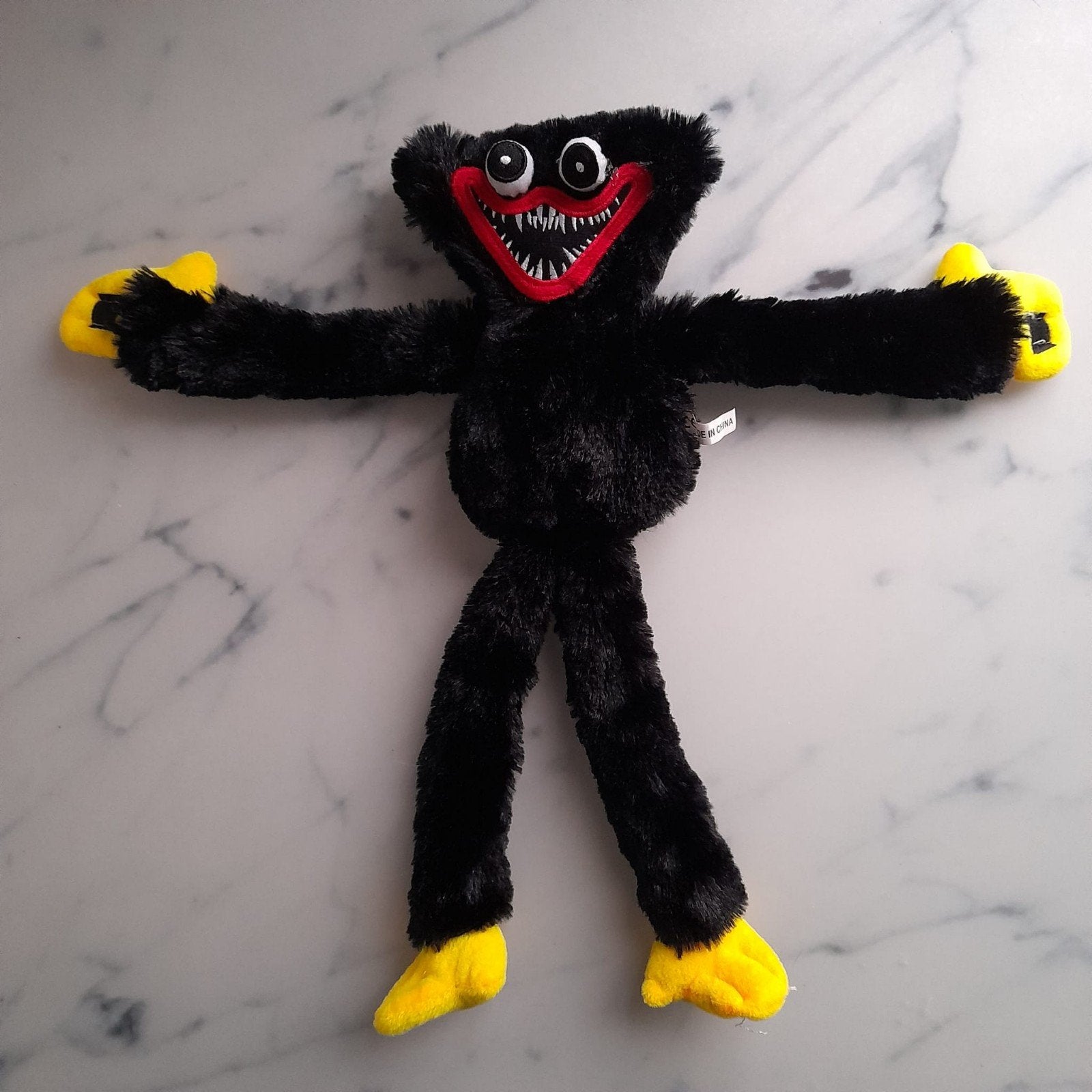 Zwarte Huggy Wuggy knuffel, Gebruikt, Overige karakters, Overige typen, Zwart