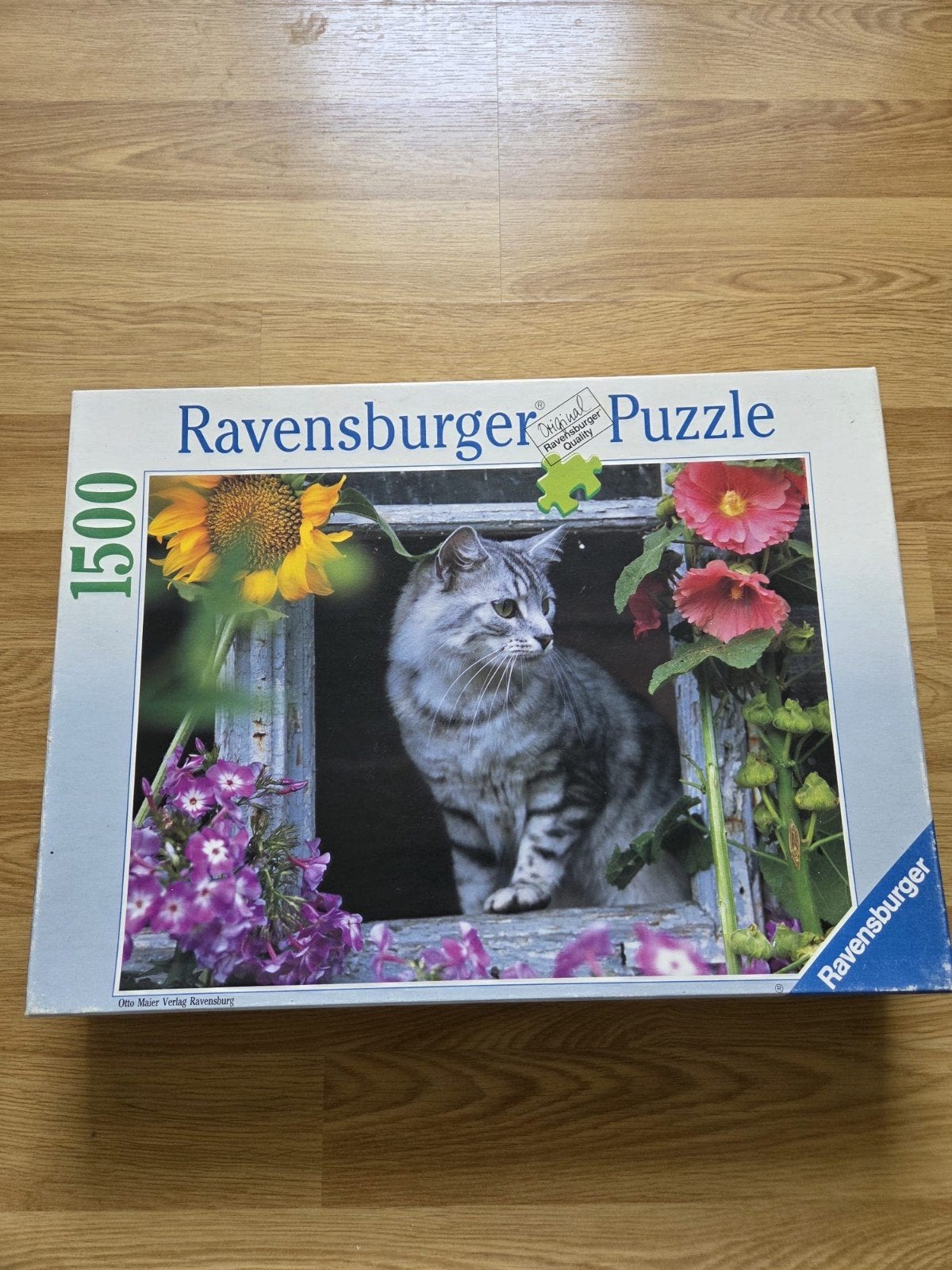 Ravensburger Legpuzzel Kat en Bloemen 1500 stukjes, Ophalen of Verzenden, 500 t/m 1500 stukjes, Gebruikt, Legpuzzel