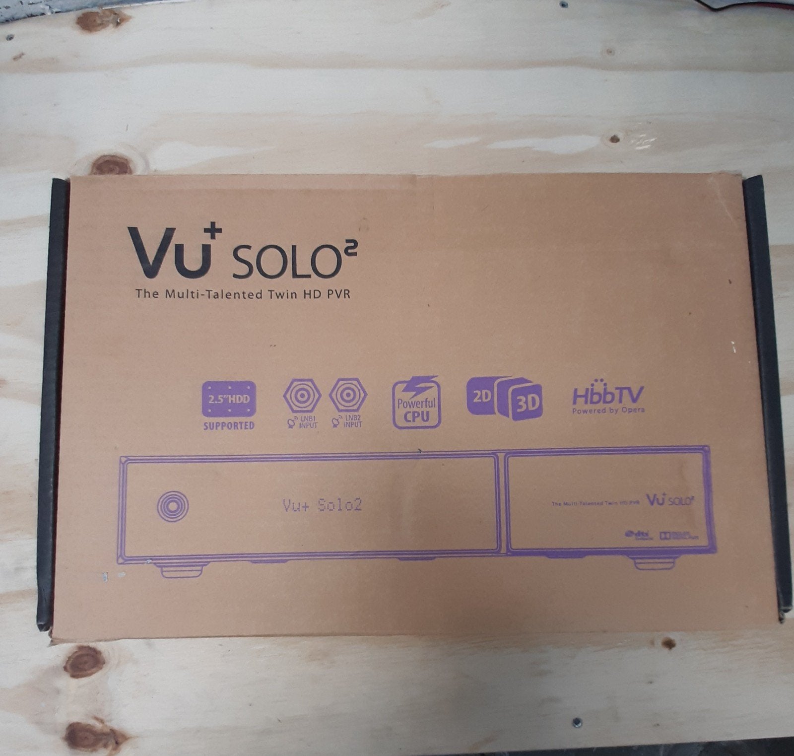 Vu+ Solo2 HD Twin Tuner PVR Decoder NIEUW, Ophalen of Verzenden, Nieuw, Decoder