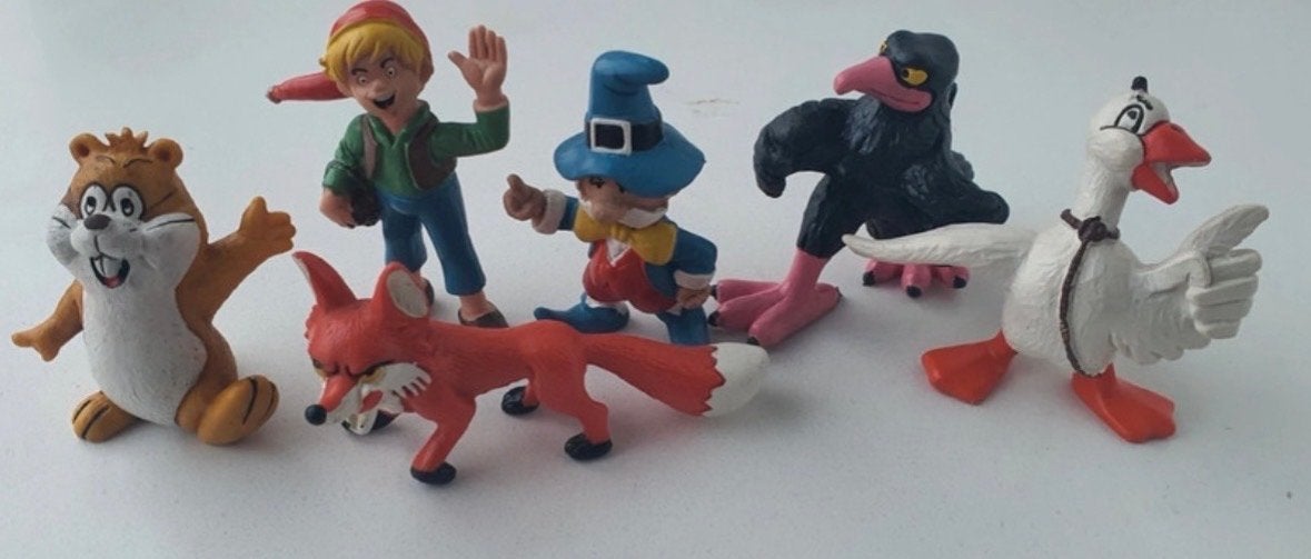 Complete Nils Holgersson figurenset - Zeldzaam!, Kinderen en Baby's, Ophalen of Verzenden, Gebruikt