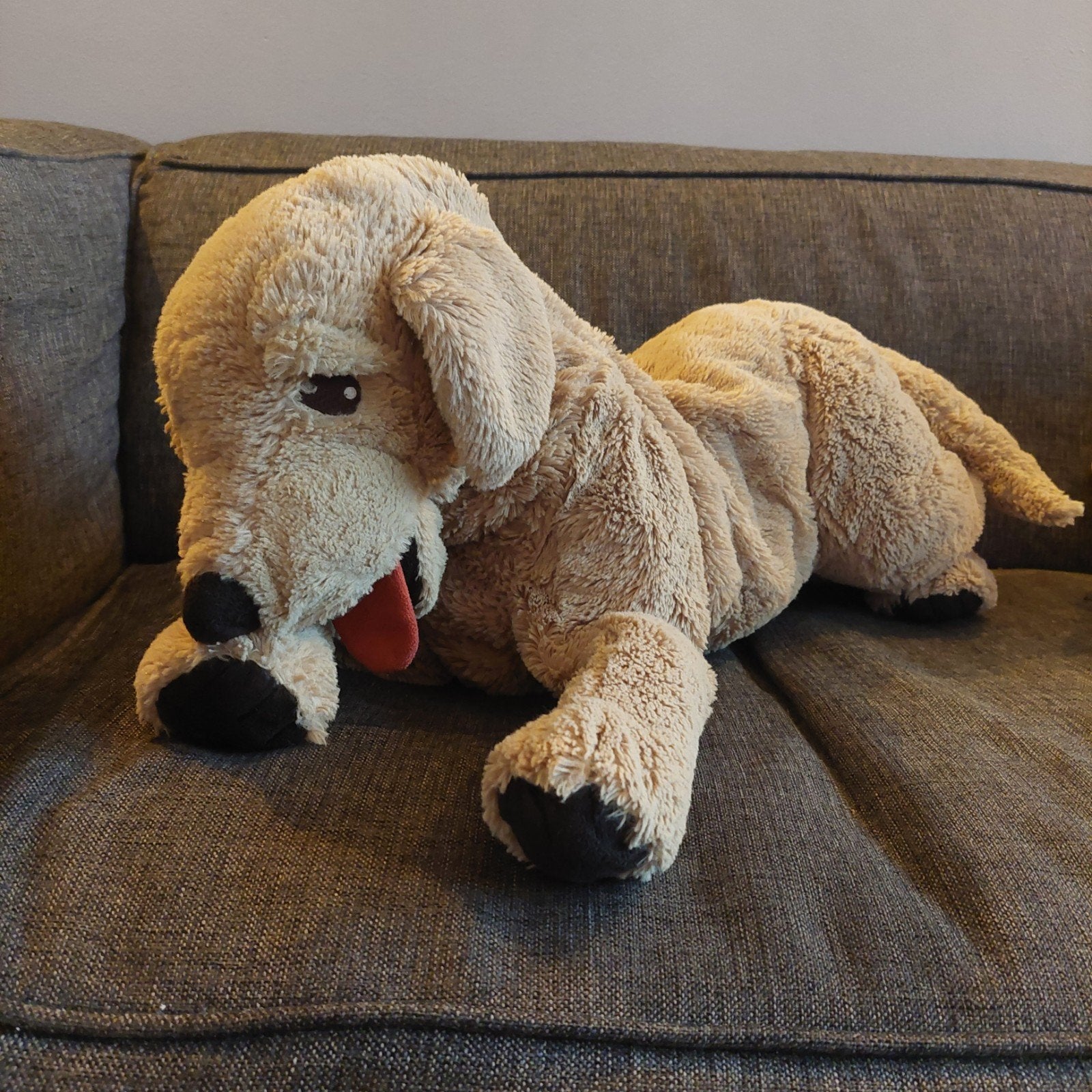 Grote IKEA hond knuffel, Gebruikt, IKEA, Bruin, Groot (groter dan 80 cm)