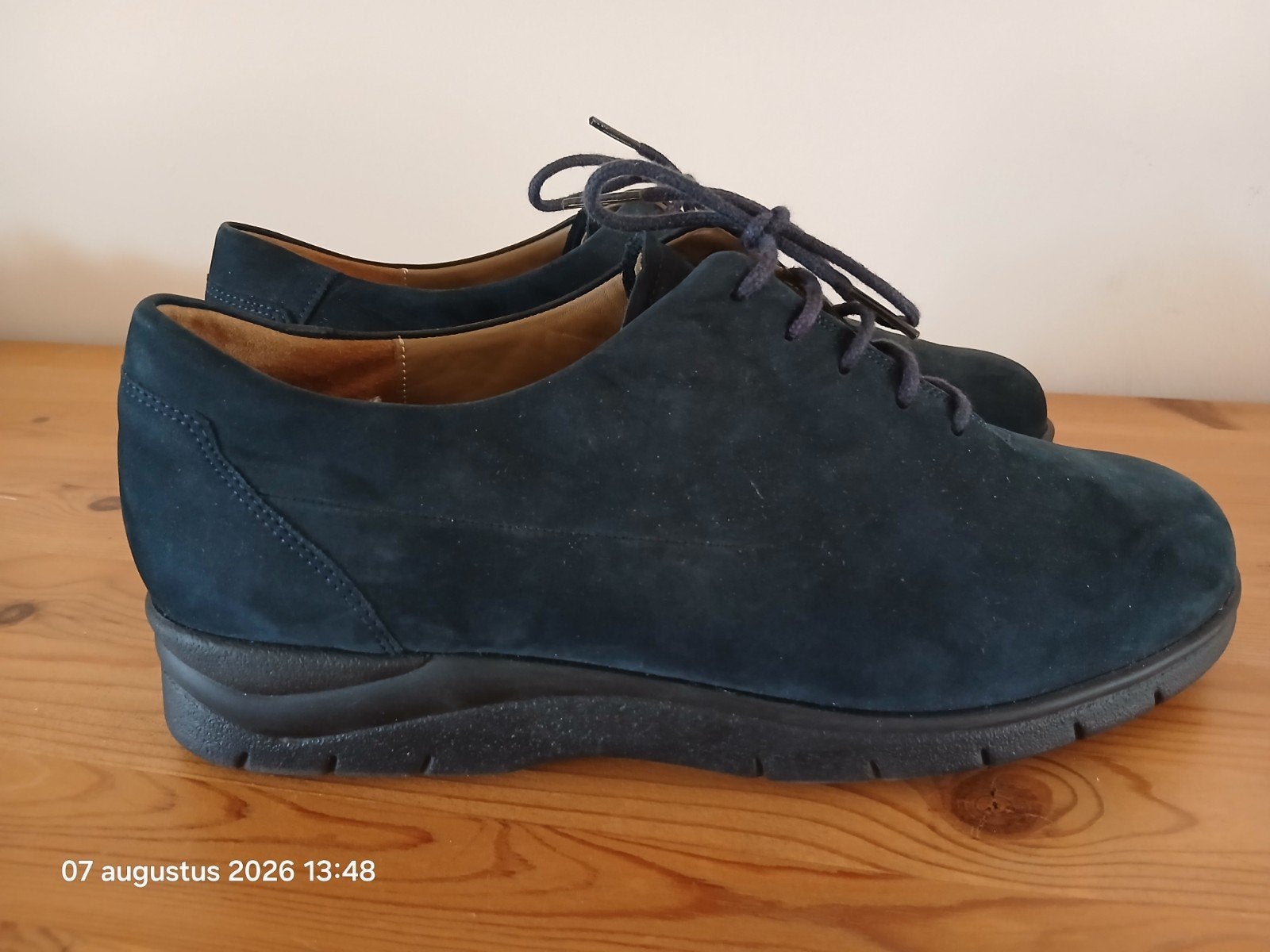 Durea Greenway maat 7 -40,5 wijdte K, Durea, Schoenen met lage hakken, Blauw, Ophalen of Verzenden