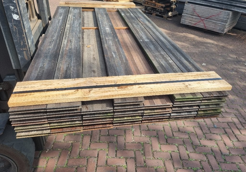 Geprofileerde terrasdelen - Hardhout 2.0x14.0 cm - nr: HP24, Ophalen, Hout