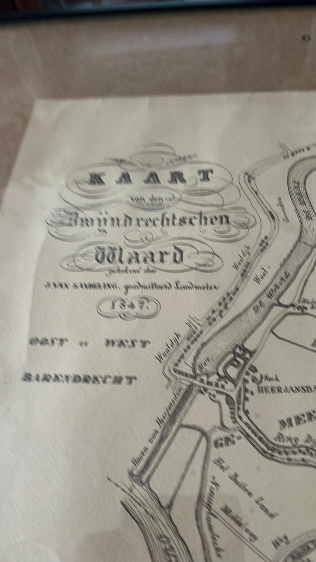 Land kaart Zwijndrecht, Ophalen of Verzenden, Zo goed als nieuw, Architecten
