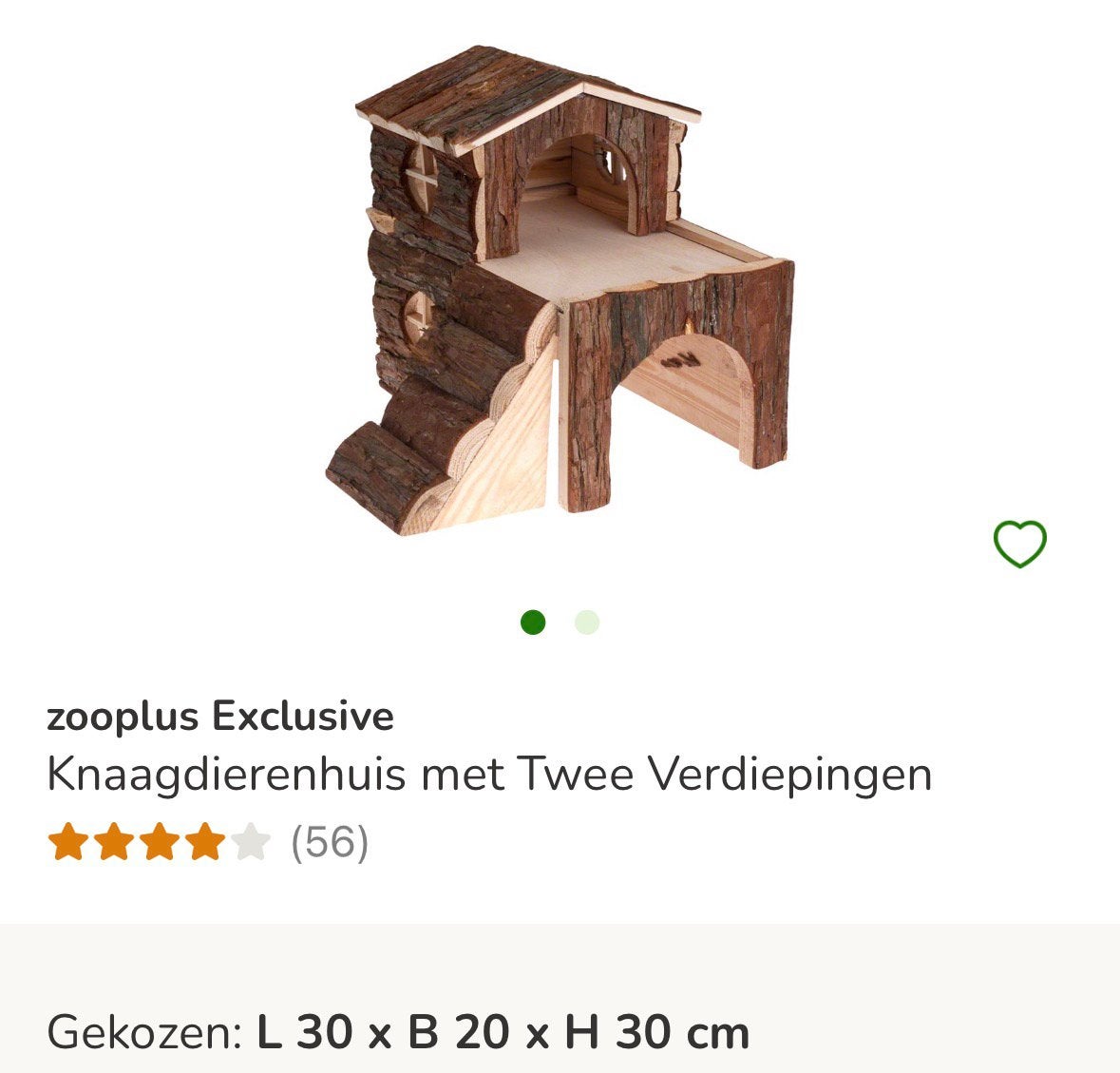 Knaagdieren huisje, Dieren en Toebehoren, Ophalen, Zo goed als nieuw