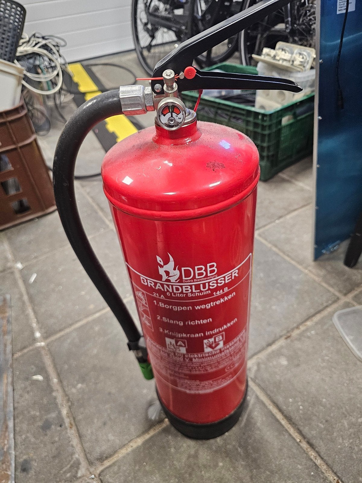 DBB Brandblusser 6 Liter Schuim - Zo goed als nieuw, Ophalen
