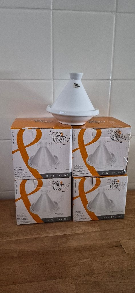 4 Cosy en trandy mini tajine nieuw ., Ophalen of Verzenden, Nieuw, Overige materialen, Overige merken