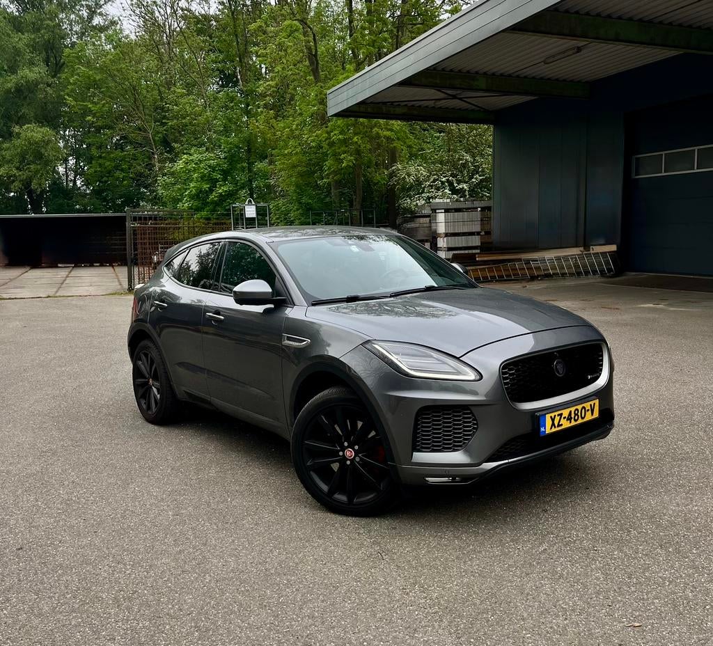 Jaguar E-Pace 2.0 R-Dynamic Benzine 249pk AWD Aut 2018 Grijs, Auto's, Jaguar, 249 pk, 1800 kg, Euro 6, 4 cilinders