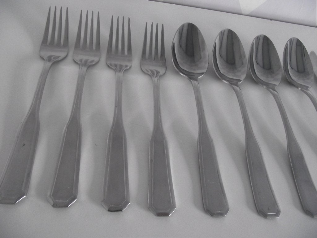 10 stuks vintage RVS Octo bestek Amefa stainless 1960 p st, Ophalen of Verzenden