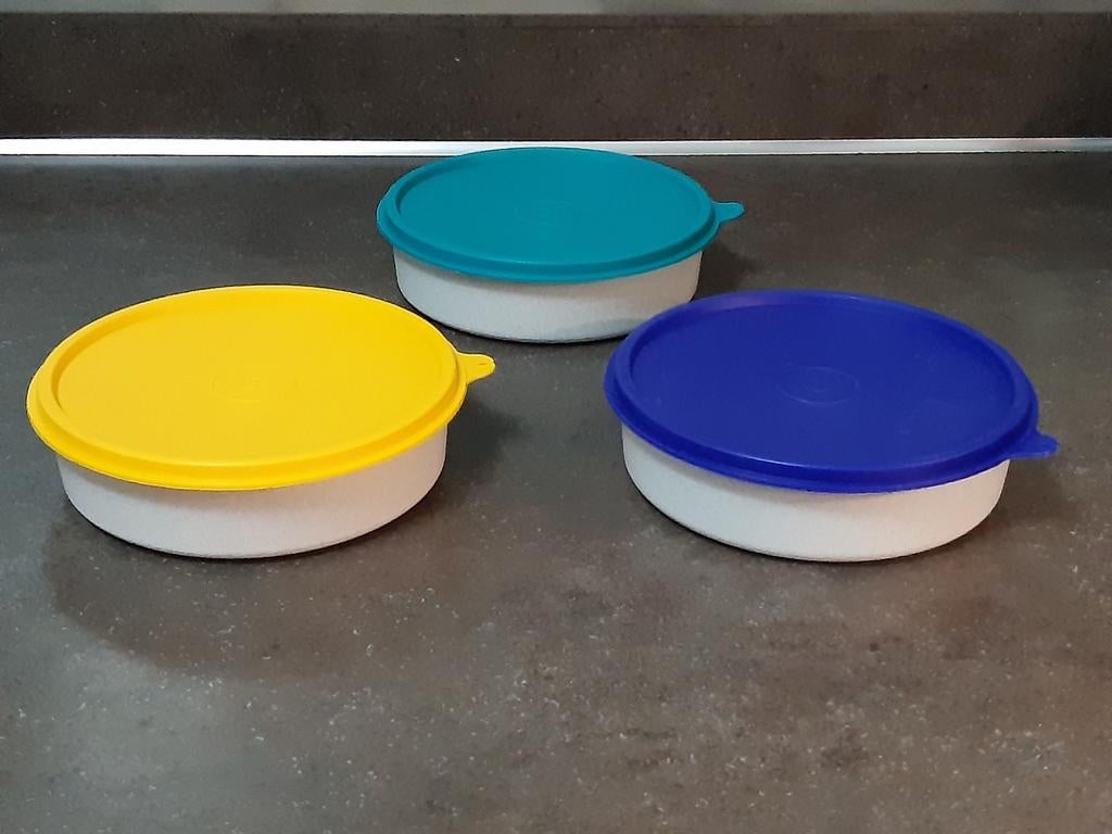 Tupperware ruimte / voorraad kommen / bakjes trio, Ophalen of Verzenden, Bak of Kom