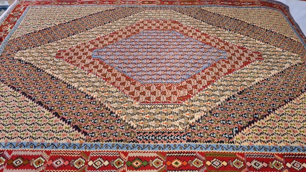 Senneh kelim Perzisch tapijt 307 x 210/wandkleed/tafelkleed