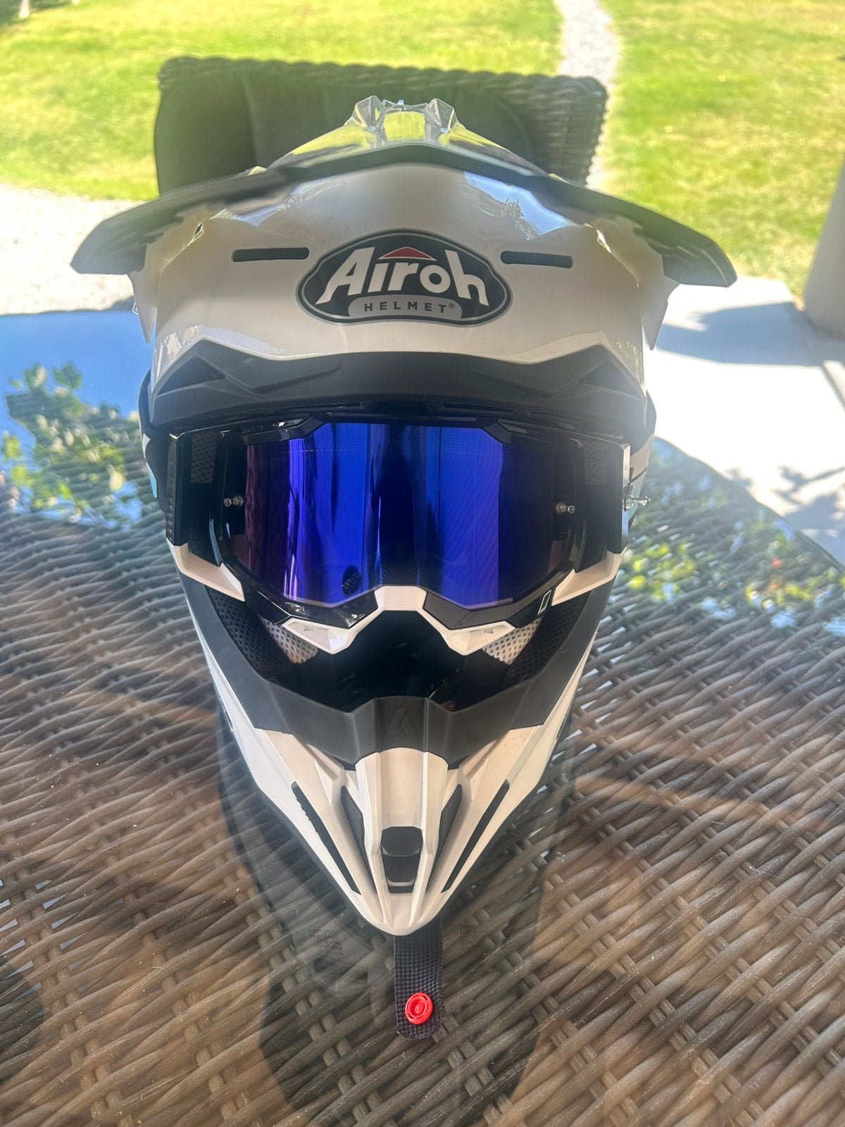 Airoh Helmet met Bril maat S, Ophalen of Verzenden, Tweedehands, Offroadhelm, Overige merken
