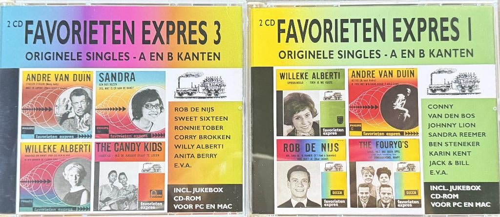 Favorieten Expres Deel 1 & 3 4 Cd, Cd's en Dvd's, Ophalen of Verzenden, Zo goed als nieuw, Levenslied of Smartlap
