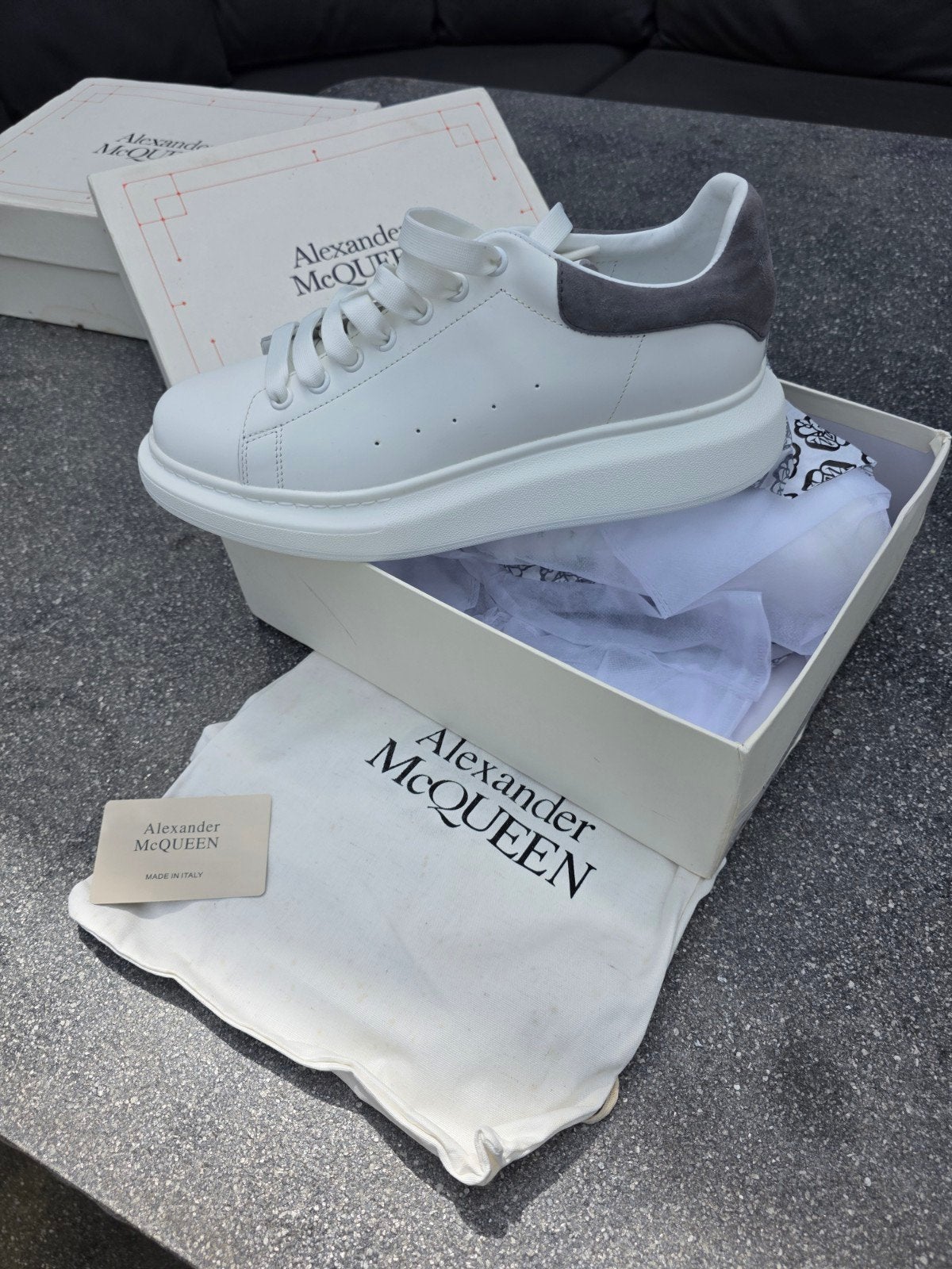 Alexander McQueen Sneakers - Maat 45/46 - Nieuw in doos, Wit, Nieuw, Ophalen of Verzenden, Sneakers of Gympen