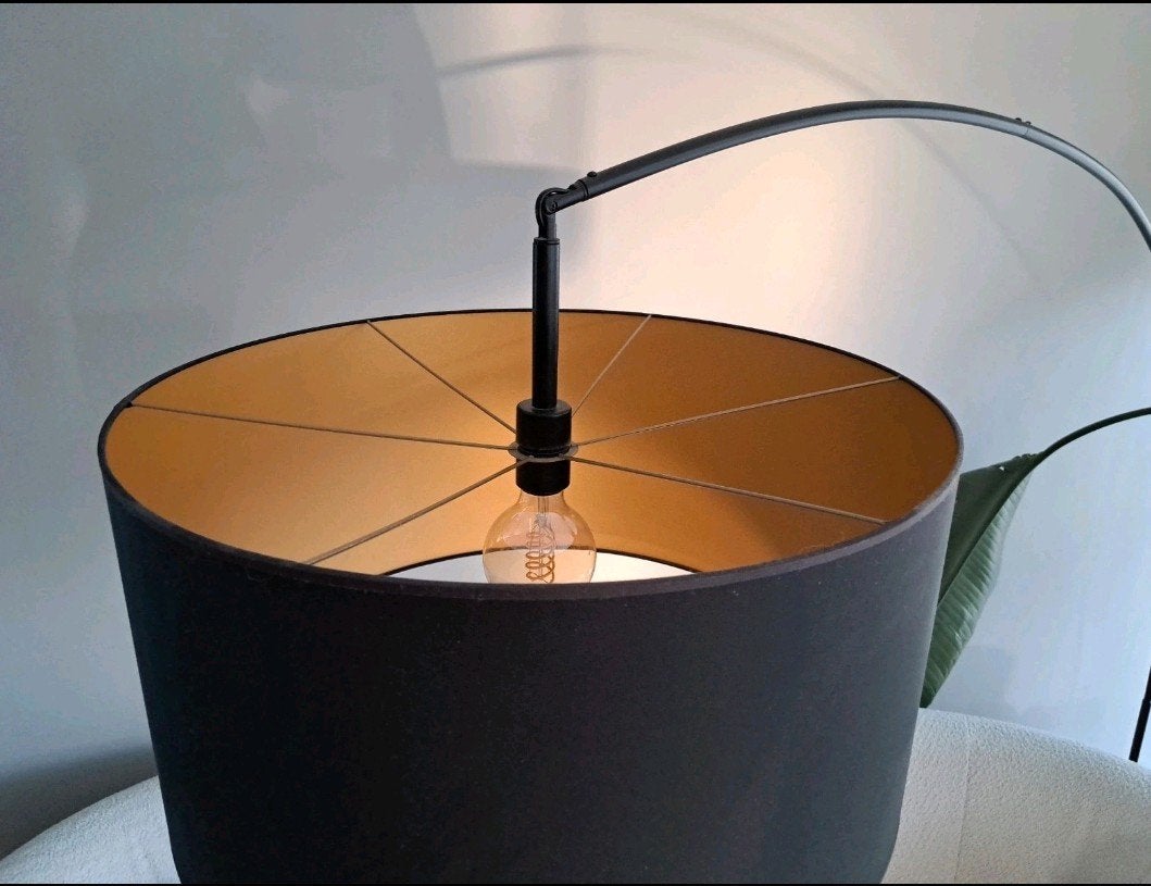 Zwart goud lampenkap en windlichten, Ophalen, Goud, Hanglamp