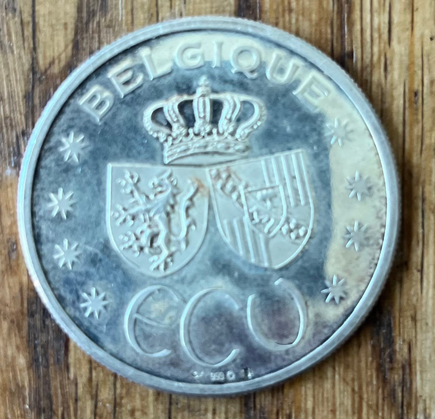 Zilveren munt 'Sitz der EG-Kommission in Brüssel' België, Ophalen of Verzenden, Zilver, Losse munt